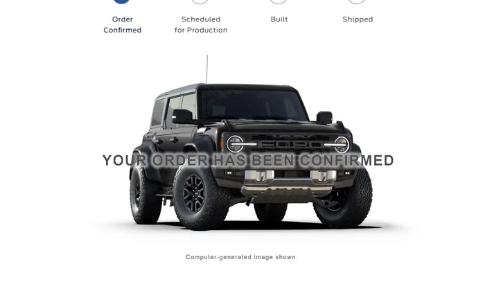 Bronco Raptor order bank is OPEN!
