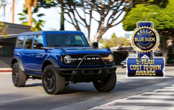 2022 Bronco wins KBB 5-Year Cost to Own Award