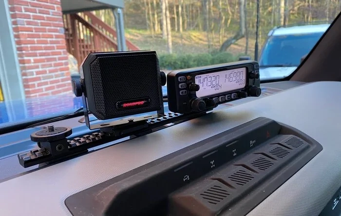 Ham Radio Install with DIY Mount