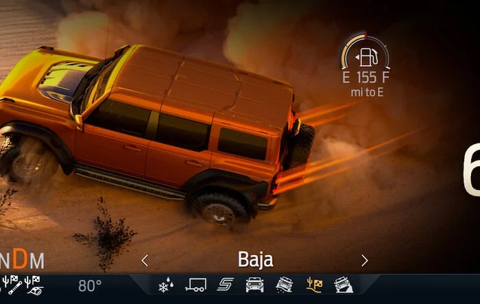 Bronco Raptor Digital Cluster Drive Modes Animation & Demo