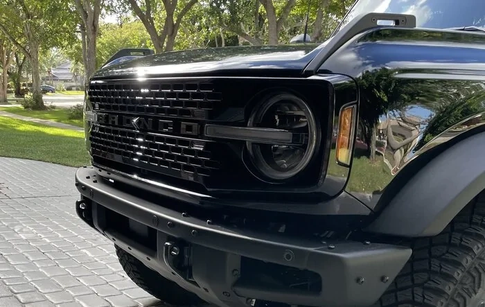 Badlands Grill and Camera housing painted shadow black