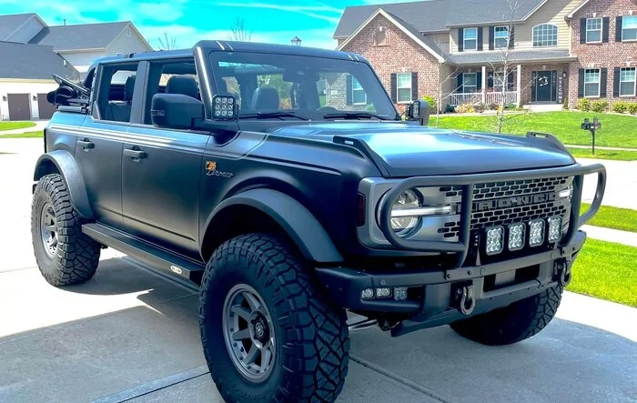 Stealth Bronco Build With Custom Grill Guard, 37's, 2.5" Lift, Icon Wheels