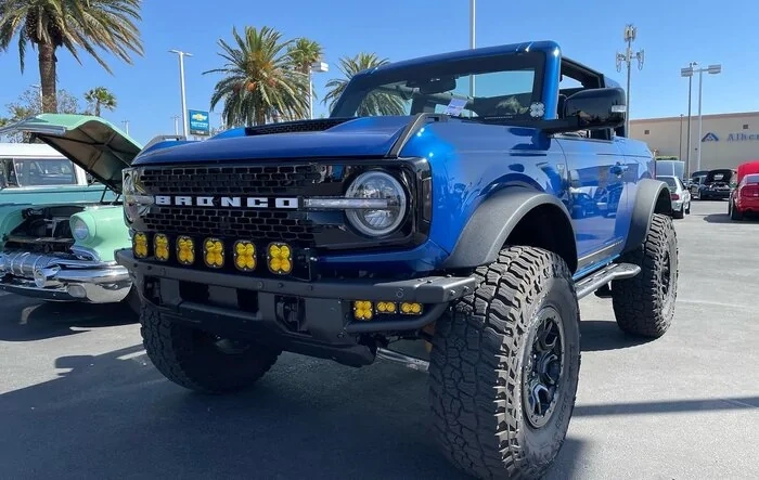 Got her lips and nose done… ADV hood + xl sport light bar