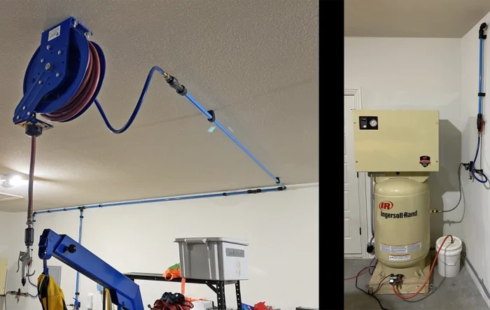 Garage Air Compressor and Transair Piping System
