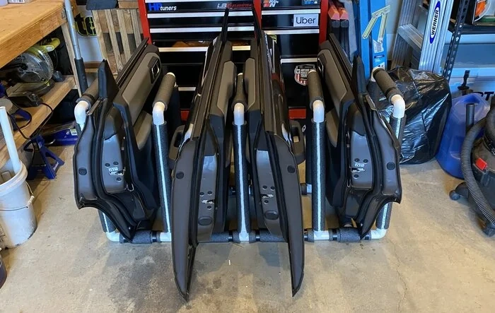 Door Holders Using PVC Pipe -- When Off vehicle