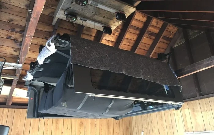 Garage Hardtop Lift & Storage Installed (Bluetooth App Operated)