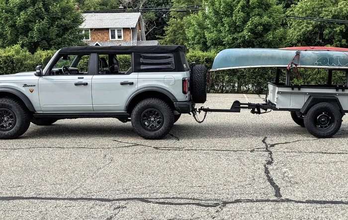 My Bronco and matching Cactus Gray M416 overlanding trailer custom build