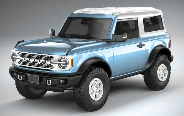 Robins Egg Blue 2023 Bronco preview renders