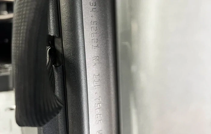 Easter Egg: Bronco Knoll Coordinates Inside Right Rear Tailgate Jam