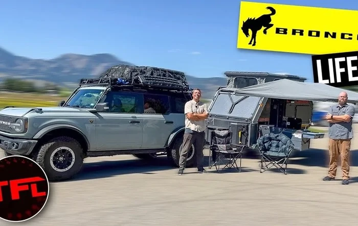 Living out of Bronco during 9000 mile trip w/ GOBI roof rack & Conqueror travel trailer camper (TFL video)