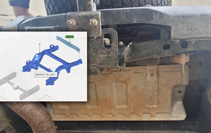Bent frame from backing into a creek boulder [Updated with replacement frame info]