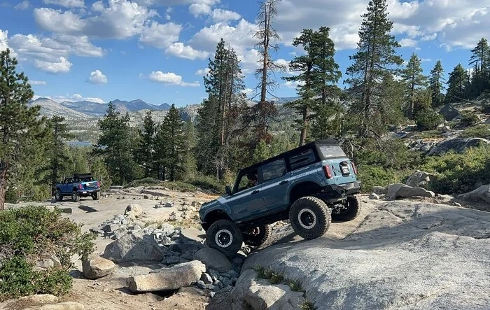 Broncos on the Rubicon Trail in NorCal