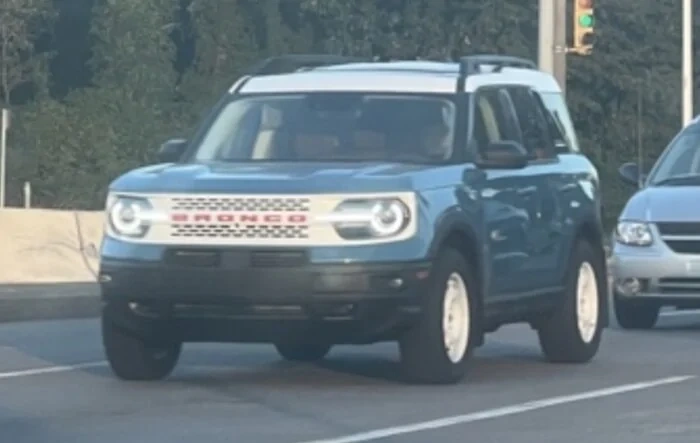 Peak Blue Metallic color spied on Bronco Sport