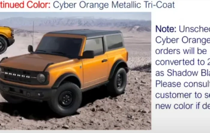 More 2023 Bronco changes confirmed: Base sound gets 7 speakers, HOSS 3.0 standard on Wildtrak, Azure Gray added, Cyber Orange removed