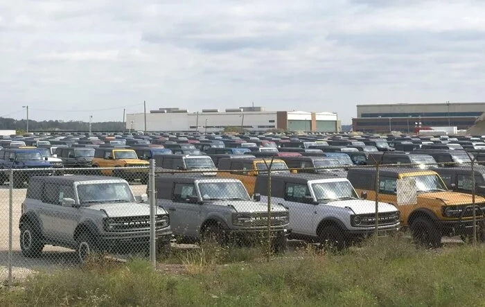 40-45K unfinished Ford vehicles will be awaiting parts through end of Q3 says Ford