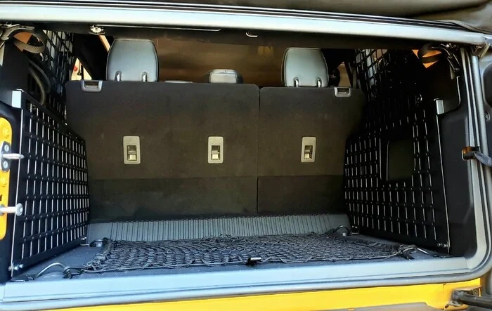 Repainted Scratched Rear Cargo Panels Prior to Installing Rear Molle Panels Over Them