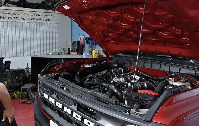 International Dyno Authority 2.7 Bronco Tune Hits 404 HP/ 498 LB-FT .... cracked ECM and custom tuned