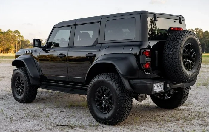 Black Bronco Raptor on Bring A Trailer auction site
