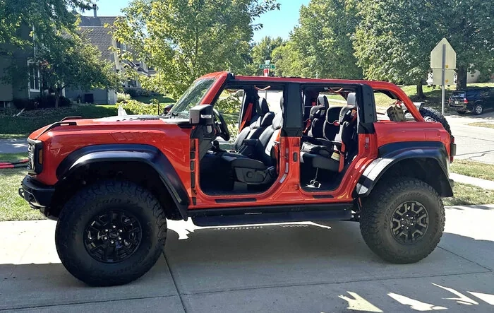 My Raptor: Fully dressed to naked (top and doors removed)