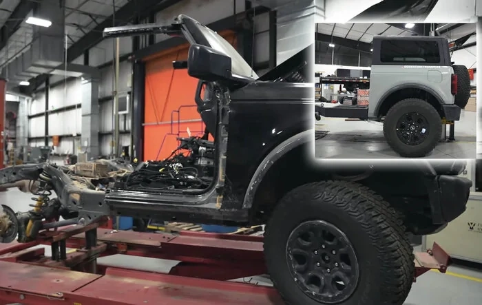 6th gen Bronco cut in HALF (and turned into a trailer) 🤯