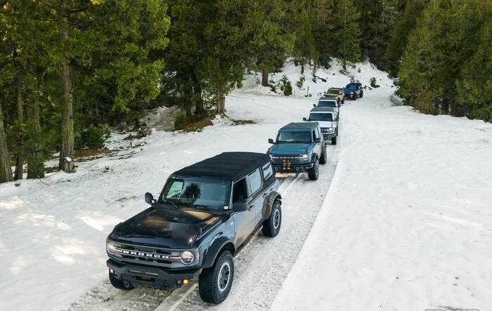 Northern CA group drive up Poker Flat to Saddleback Mountain - a little detour, but still had fun