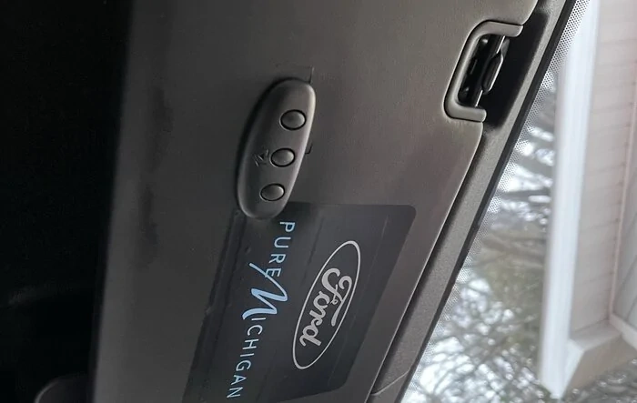 Added Homelink to my visor