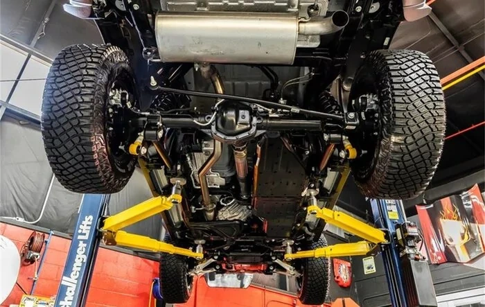 Fuel/Gas Tank Skid Plate Removal — WARNING: whole gas tank dropped!
