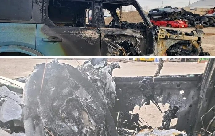 Bronco Fire / Meltdown From ABS Lockup Leading to Hydraulic Failure (Burst Brake Line) and Electrical Short?