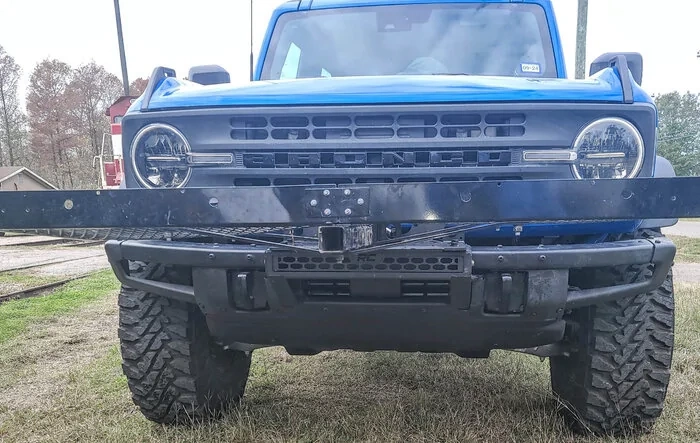 Rough Country High Clearance Front Receiver Hitch Mount installed