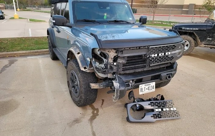 Warning. Don't let your wife drive your Bronco