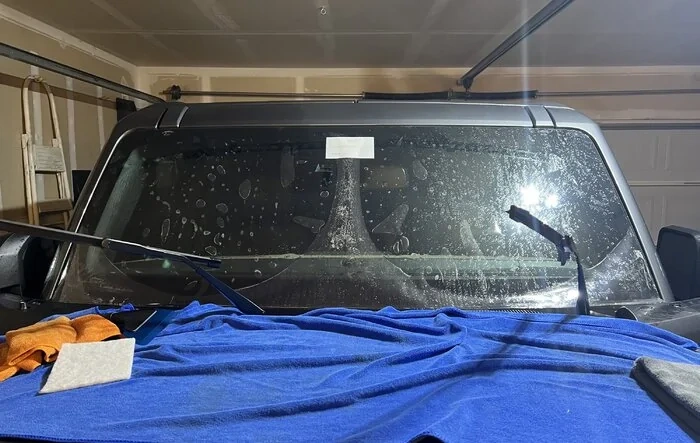 Windshield protection film DIY installed!
