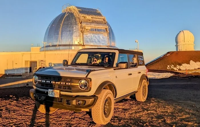 Drove Bronco up 13,797 ft. to Mauna Kea observatory in Hawaii
