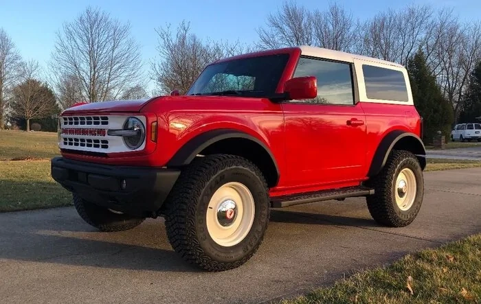 My 2 Door Race Red Bronco Heritage Build