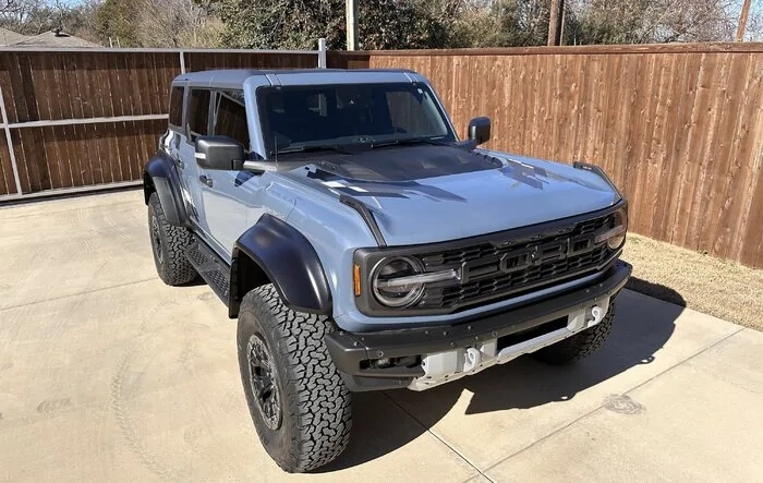 2023 Azure Gray Metallic Bronco Raptor ... picked up this beautiful beast