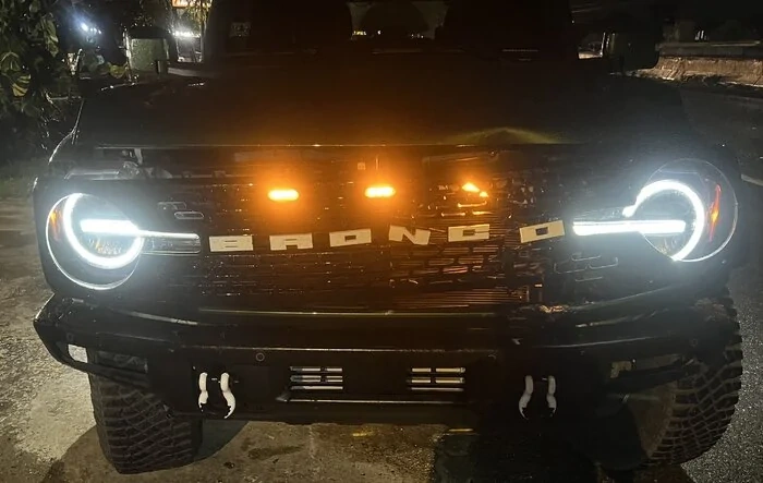 Bronco meets cow (not in a good way)