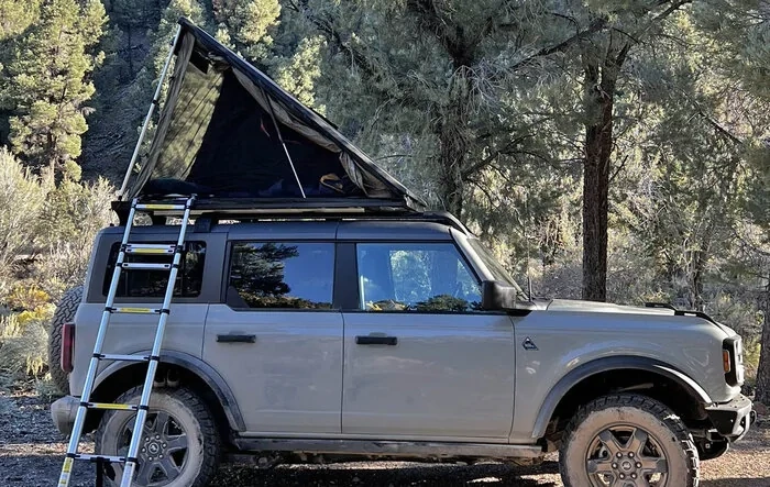 Lightweight rooftop tent RTT by Inspired Overland -- review & photos