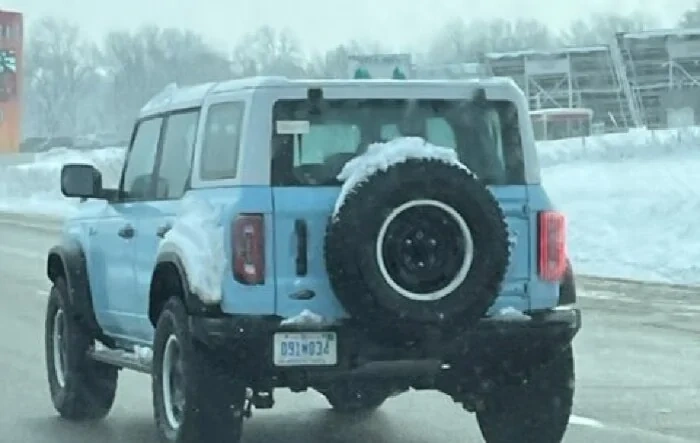 Robin's Egg Blue Bronco Heritage Editions Spotted, both 2 and 4 door late last week