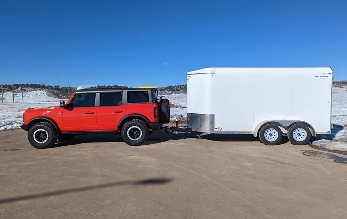 Towed 6x12 cargo trailer with ease!