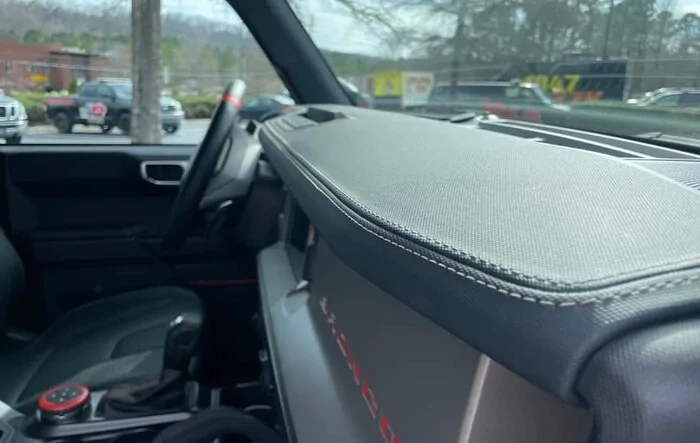 All 2023 Bronco Raptors get stitched dashboard standard, even with MGV seats (photos)