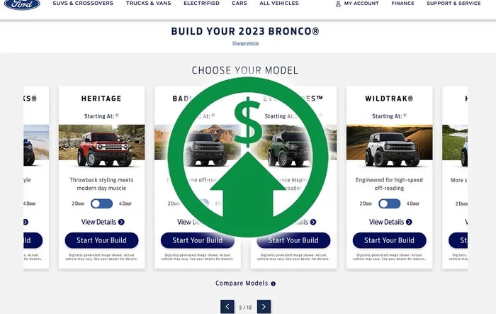 🔺 2023 Bronco MSRP Price Increases Effective 2/10/23