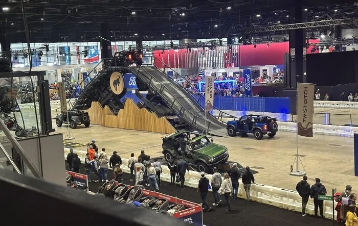 Bronco course at Chicago Auto Show