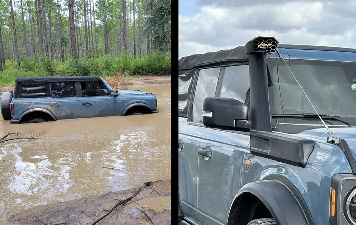 Airaid Snorkel Installed (after engine stall from water intake)