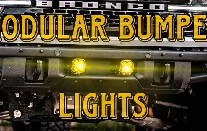 Center lights mounted on my modular bumper. How-to DIY video