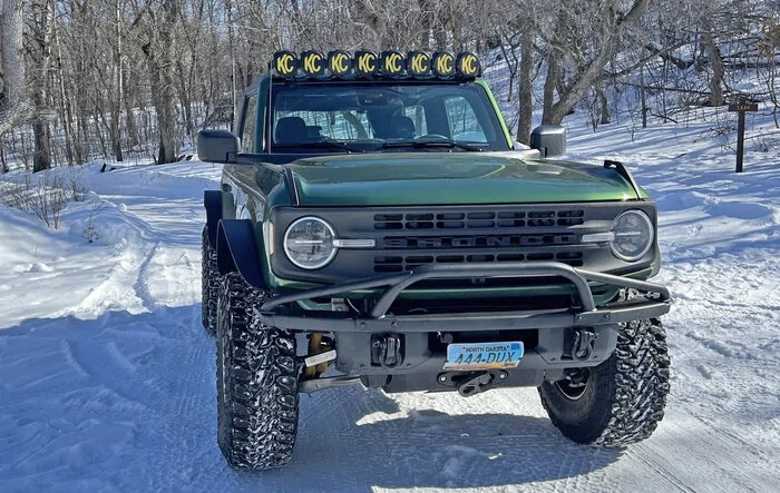 Ford steel fender flares by Bushwacker (installed photos) + 37's, Eibach springs, 1" body lift