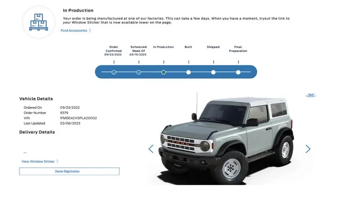 Heritage Edition Bronco in Production!