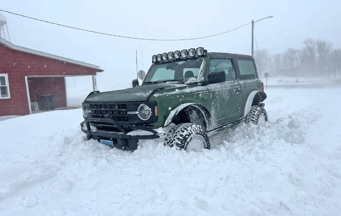 Blizzard wheeling in North Dakota