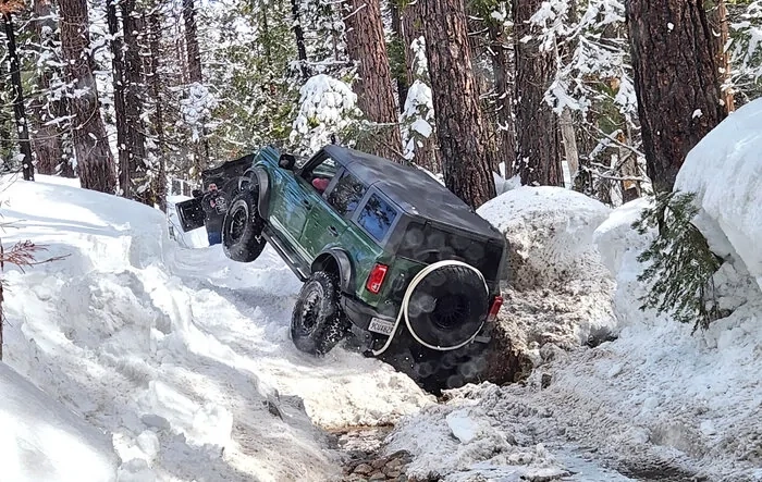 Bucking Broncos Bust'in Loose in Snow Eagle Lake, Fordyce Trails