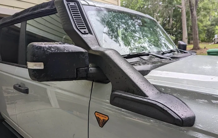 Everglades Snorkel Installed on 2.7L Badlands Bronco [Update: Completed + Water Flow Test Video]