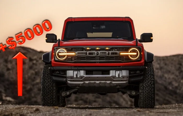 Price Increase on Bronco Raptor, Heritage Edition, Heritage Limited Effective April 10, 2023