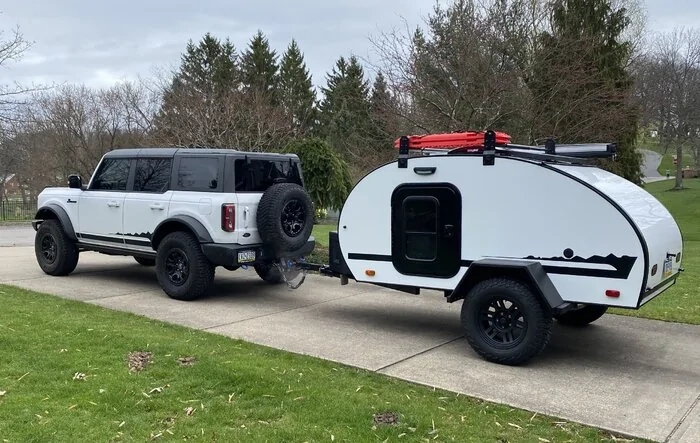 Bronco-Inspired Custom Home-Built Teardrop Trailer and Her Maiden Voyage